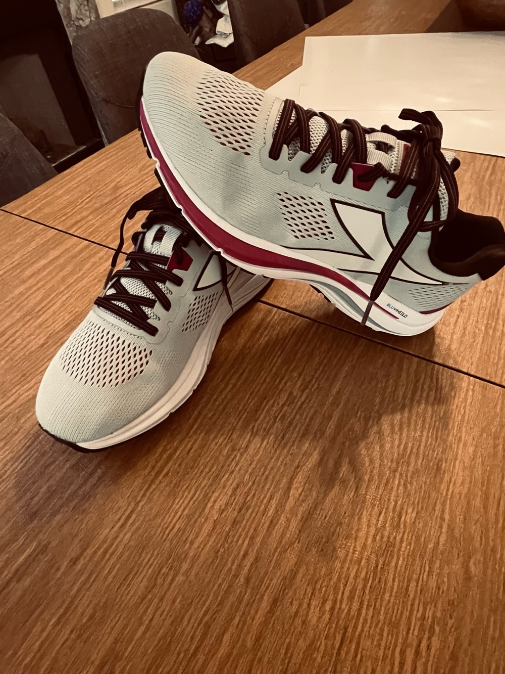 Mens Diadora tan/gray, black Ortholite Running Shoe - Picture 2 of 11
